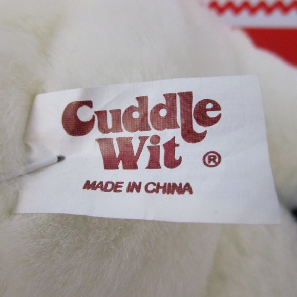 Vintage Cuddle Wit Stuffed Plush Snowman - Picture 7 of 8